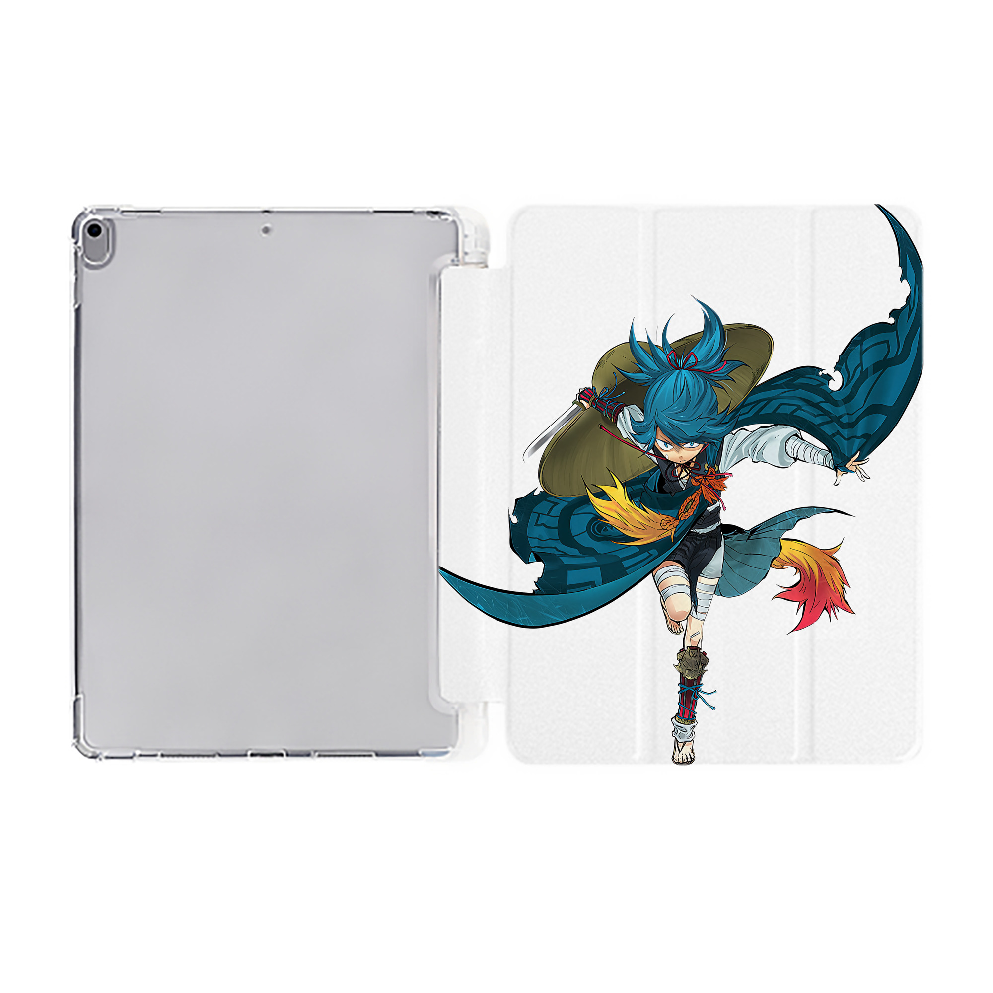 （画像用） 刀剣乱舞 Touken Ranbu IPad ケース ペン収納付き 三つ折りスタンド PUレザー×シリコン 対応機種9.5/10.5/10.9インチ